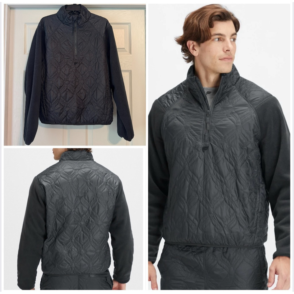 Fabletics The Loft Jacket Size L Onyx Gray